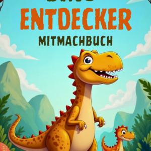 Dino-Entdecker Mitmachbuch für Kinder 4-6 Jahre mit 25 Aktivitäten Deutsch - Digitaler PDF Download A4