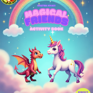 Magical Friends activity book for children 4-6 years with 30 activities English - Digital PDF Download A4